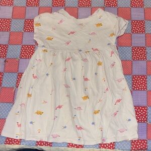 Old Navy White Dress with Dinosaur Print
